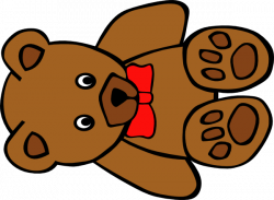 Teddy Bear With Bow Clip Art at Clker.com - vector clip art online ...
