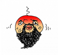LINE Creators' Stickers - beard ball Example with GIF Animation