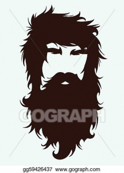 Vector Art - Bearded man. EPS clipart gg59426437 - GoGraph