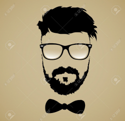 Mustache Beard Glasses Hairstyle Royalty Free Cliparts, Vectors ...