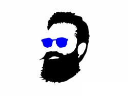 8 Hipster Beard Glasses Silhouette Vector | OnlyGFX.com