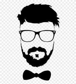 Hairstyle Beard Moustache Glasses Png File Hd Clipart ...