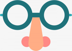 Funny Big Nose Mask Glasses, Funny, Glasses, Beard PNG and Vector ...