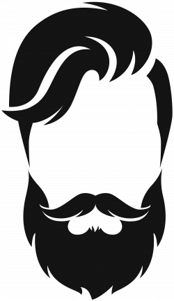 Silhouette Beard Moustache Clip art - hair style png ...