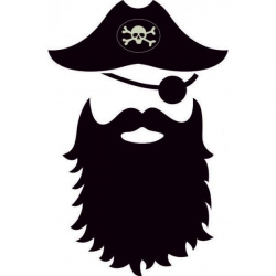 Pirate Beard Vinyl Sticker | Products | Stamp, Vinyl shirts ...