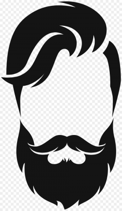 Silhouette Beard Moustache Clip art - hair style png download - 4626 ...