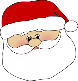 Cute Santa Face Clip Art - Cute Santa Face Image