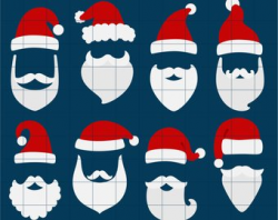 Santa hat clip art | Etsy
