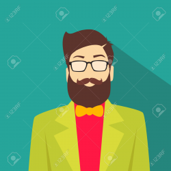 Beard clipart suit cartoon - Pencil and in color beard clipart suit ...