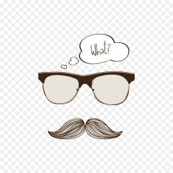 Moustache Hipster Beard Clip art - Beard and glasses png download ...