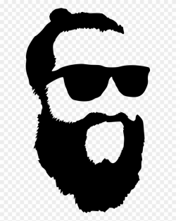 Hipster With Sunglasses Silhouette Png - Png Mustache ...