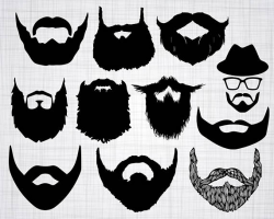 Beard SVG Bundle Beard SVG Beard Clipart Beard Cut Files