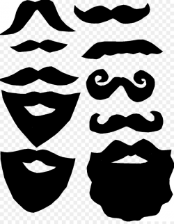 Moustache Lip Beard Template Clip art - beard and moustache png ...