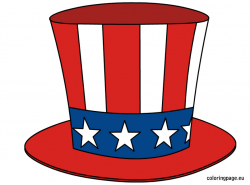 Uncle Sam's Hat | Coloring Page