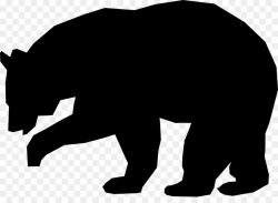 American black bear Brown bear Silhouette Clip art - bears png ...