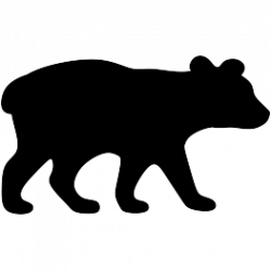 Bear And Cub Silhouette at GetDrawings.com | Free for personal use ...