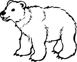 Bear Clipart Black And White - Letters