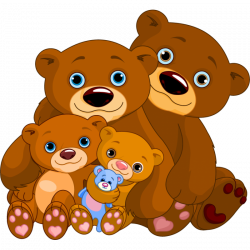 Brother bear stickers, bear family sticker, children room decoration ...