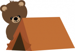 Bear With Tent SVG scrapbook file bear svg file camping svg file ...