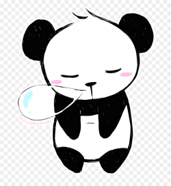 Giant panda Chibi Bear Drawing Cuteness - panda png download - 818 ...