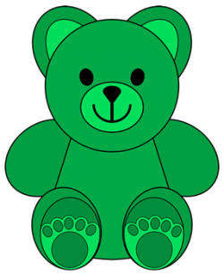 Clip Art--Little Colored Bears by Thematic Teacher | TpT