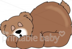 Bears Hibernating Clip Art