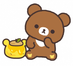 honey kawaii cute bear brown sweet freetoedit...