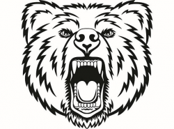 Grizzly Bear #9 Head Face Animal Growling Mascot .SVG .EPS .PNG ...