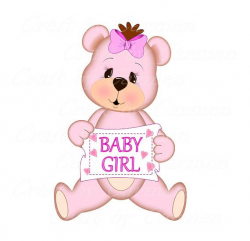 Pink teddy bear pink bear cute bear scrapbook by CraftbyCarmen | MY ...