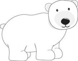 Pattern Outlines for a Polar Bear | Winter Theme Activities for Kids ...