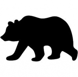 Bear Cub Silhouette at GetDrawings.com | Free for personal use Bear ...