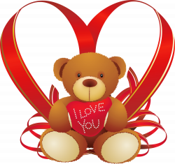 i-love-you-teddy-bear-clipart-ncBEpkjcA.png (2500×2353) | TEDDY ...