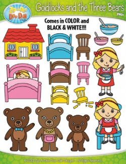 Goldilocks and the Three Bears Fairy Tale Clipart {Zip-A-Dee-Doo-Dah ...