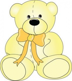 Teddy Bear Clipart Image: Cute yellow teddy bear | INFANTILES ...