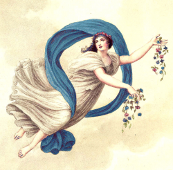 Free Vintage Clip Art - Beautiful Goddess - The Graphics Fairy