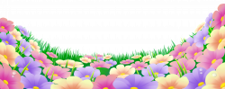 Grass with Beautiful Flowers PNG Clipart | Gallery Yopriceville ...