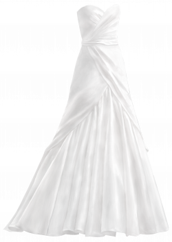 White Wedding Dress PNG Clip Art - Best WEB Clipart