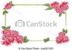 Rose Flower Border Clipart Red Flower Border Drawing Of Beautiful ...