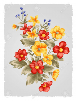 fabric painting flower patterns bunch - Google Search | designer ...