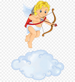 Cupid Love Angel - Beautiful Cupid with Cloud PNG Clipart png ...