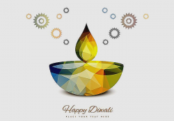 Deepavali Lamp Clipart Beautiful Lampe Diwali Colorée Sur Fond Blanc ...