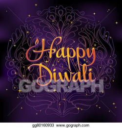 Vector Art - Beautiful greeting card for hindu community. happy ...