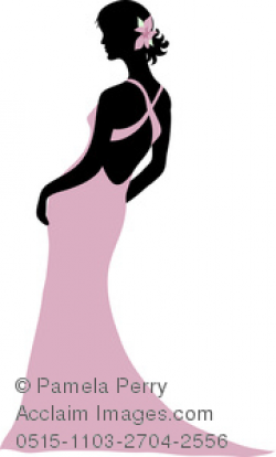 Silhouette Of Woman In Dress at GetDrawings.com | Free for personal ...
