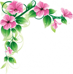 Pretty Flower Clipart Beautiful Flowers Borders Clipart- FLOWER CLIPARTS