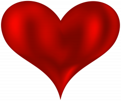 Beautiful Heart Red PNG Clipart