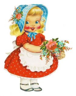 Beautiful and cute dolls clipart