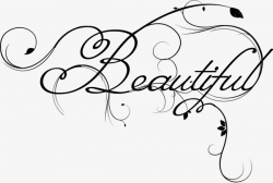 Pretty Wordart, Black, Wordart, Beautiful PNG Image and Clipart for ...