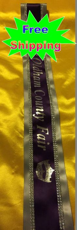 Embroidered Pageant Sashes Cheap | Pageant sashes, Pageants and Craft