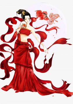 Beautiful Fairy, Dark Red, Good Looking, Vector Characters PNG Image ...