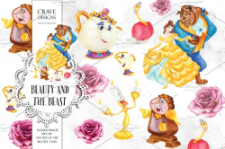 Beauty and The Beast Clip Art ~ Illustrations ~ Creative Market